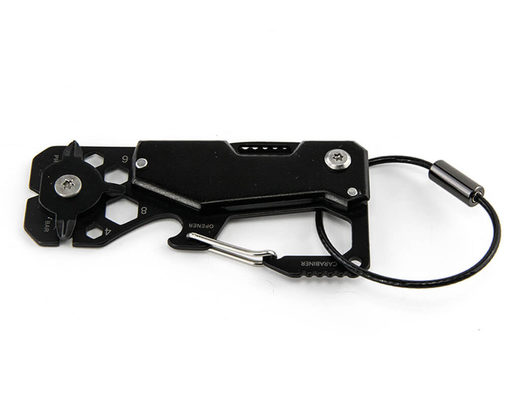 TROIKA Key organizer and mini tool "TOOLINATOR" - black