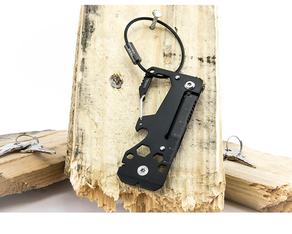 TROIKA Key organizer and mini tool "TOOLINATOR" - black