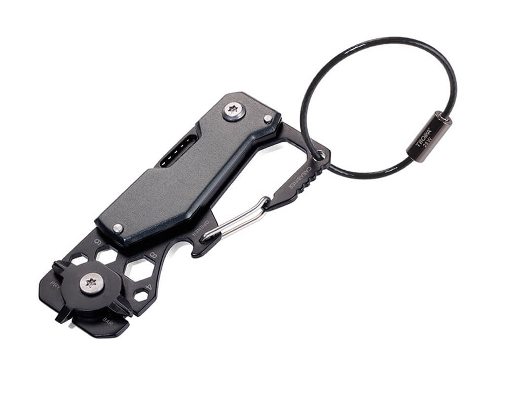 TROIKA Key organizer and mini tool "TOOLINATOR" - black