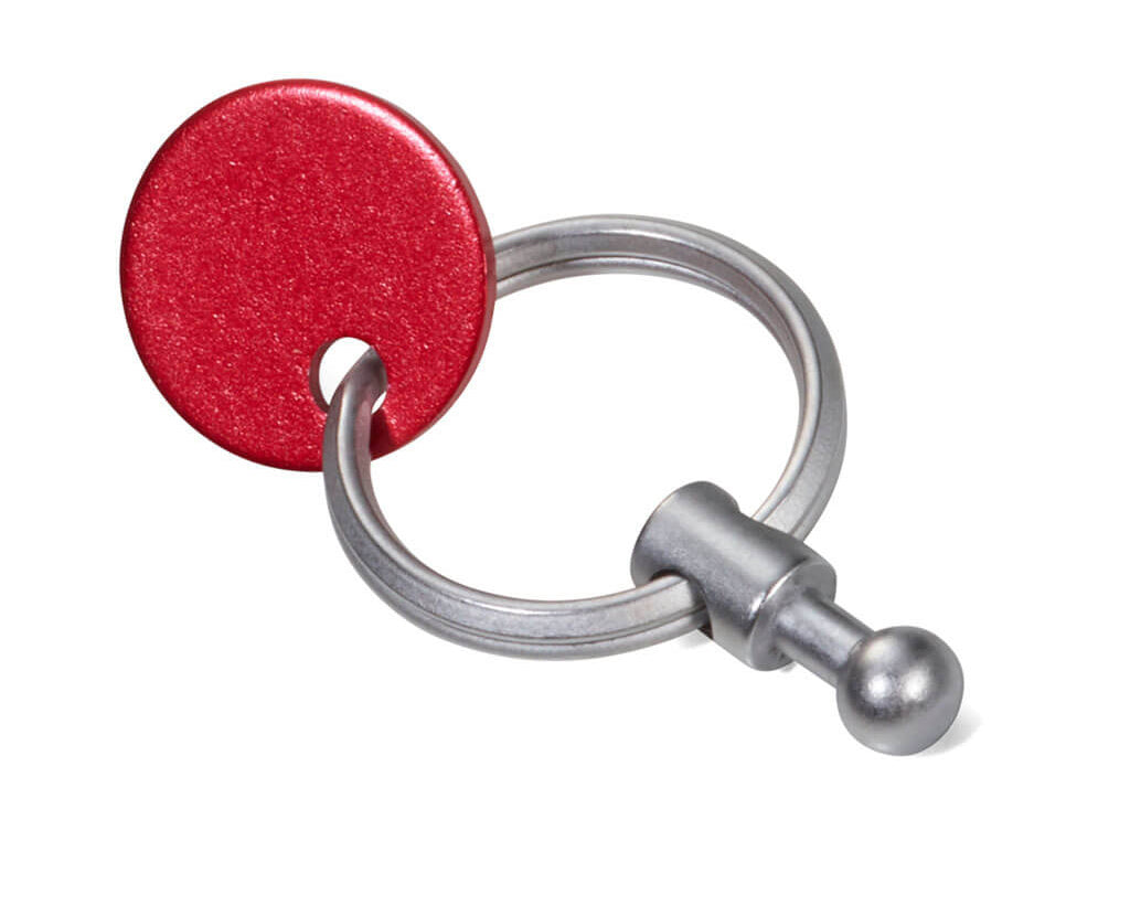Replacement rings for PATENT/colour keyring matt, set of 5