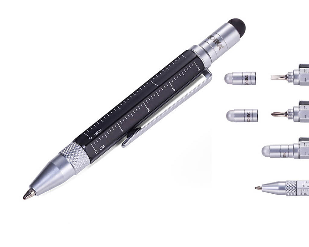 TROIKA Notepad DIN A7 incl. ballpoint pen LILIPUT - black