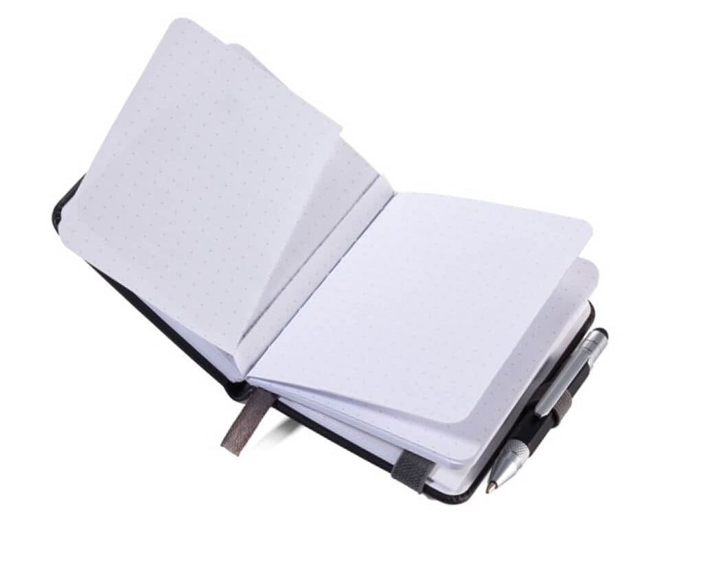 TROIKA Notepad DIN A7 incl. ballpoint pen LILIPUT - red