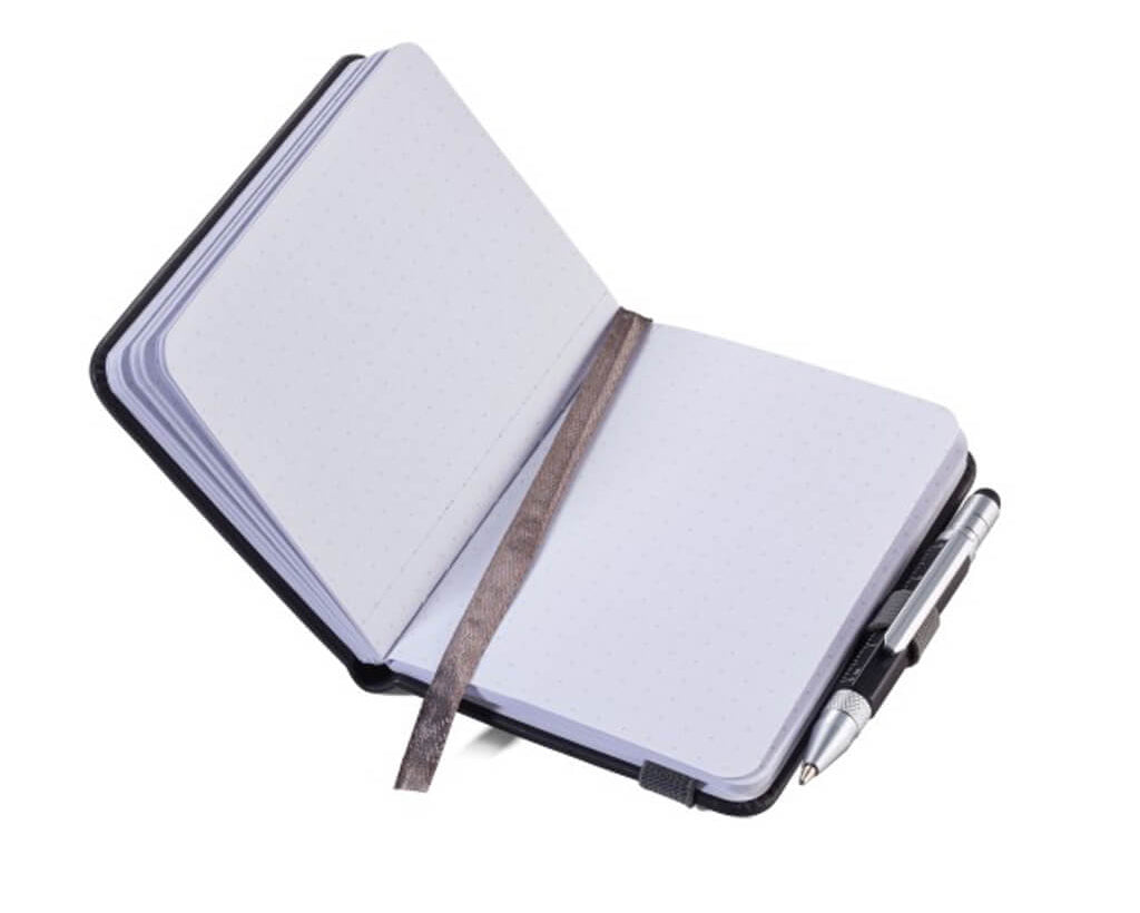 TROIKA Notepad DIN A7 incl. ballpoint pen LILIPUT - yellow