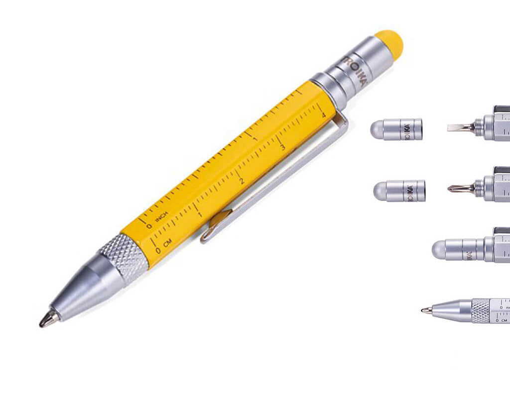 TROIKA Notepad DIN A7 incl. ballpoint pen LILIPUT - yellow