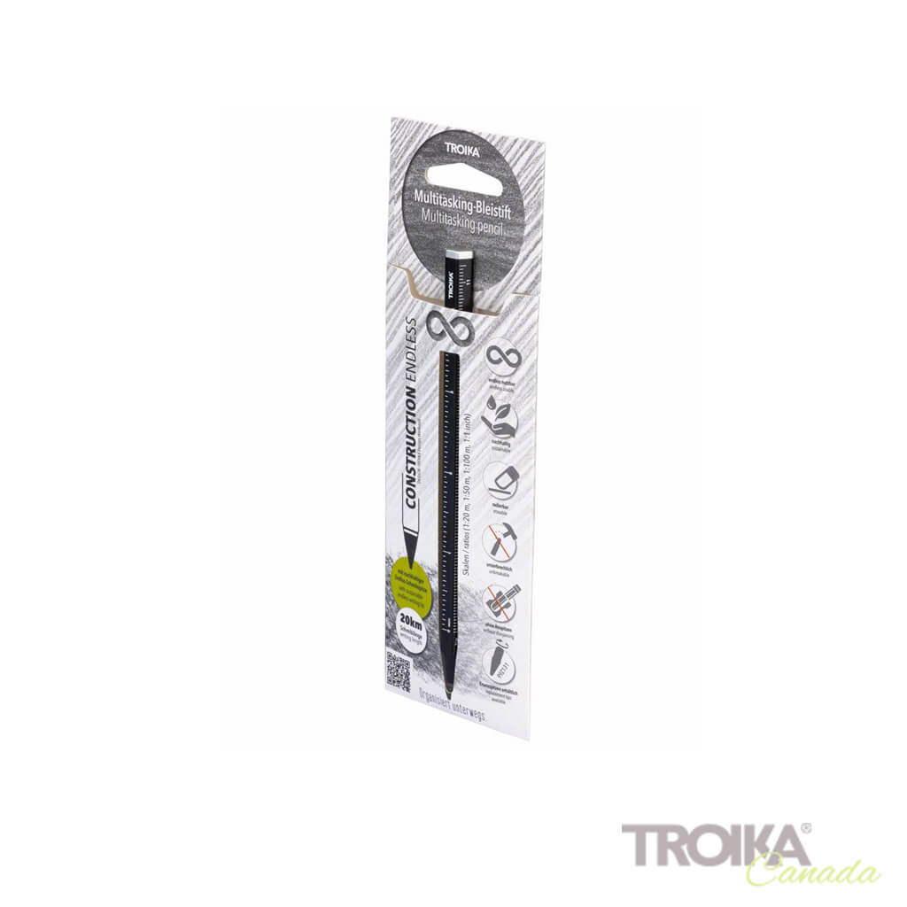 Troika Multitasking Pencil "CONSTRUCTION ENDLESS" - BLACK