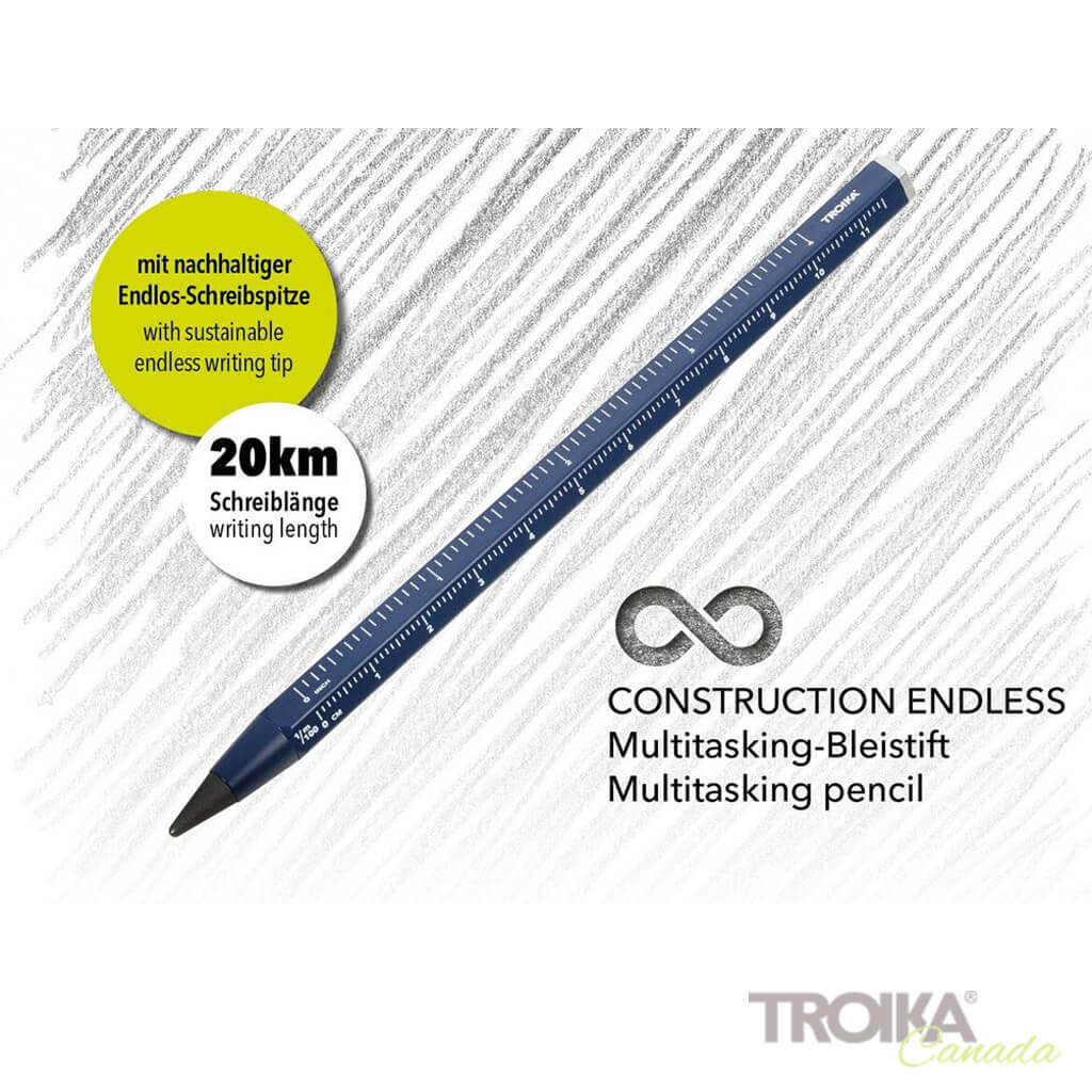 Troika Multitasking Pencil "CONSTRUCTION ENDLESS" - BLUE