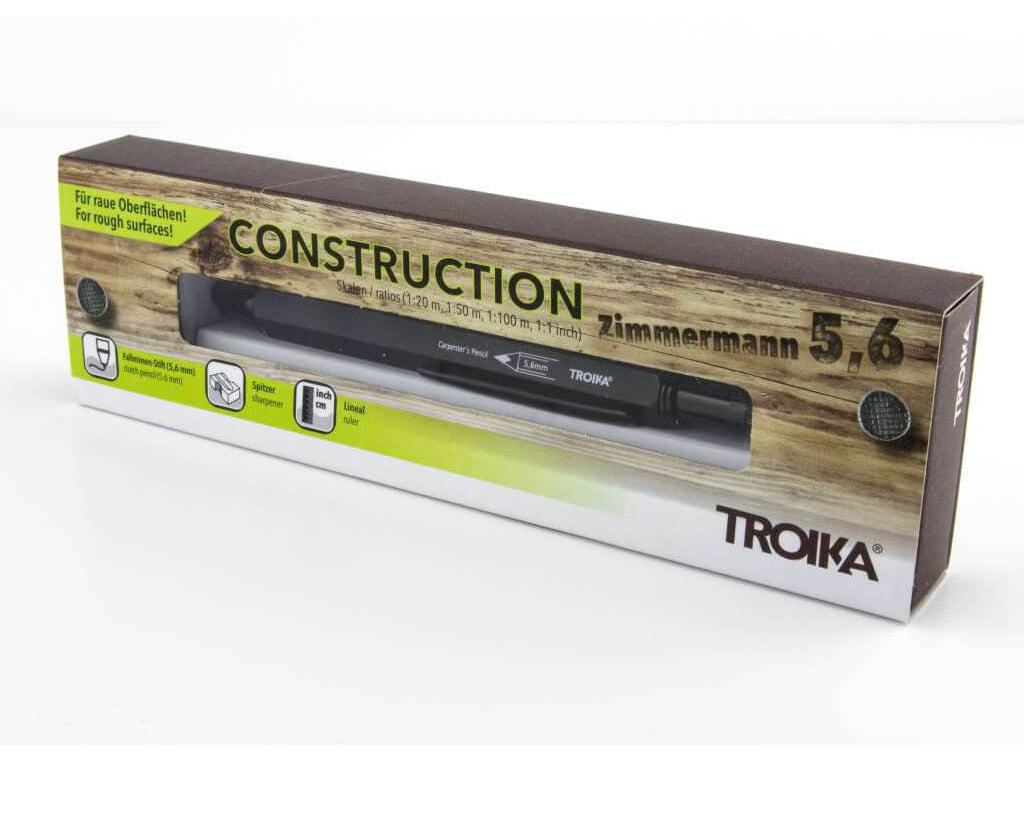 Troikas Black Carpenter's Pencil in its package