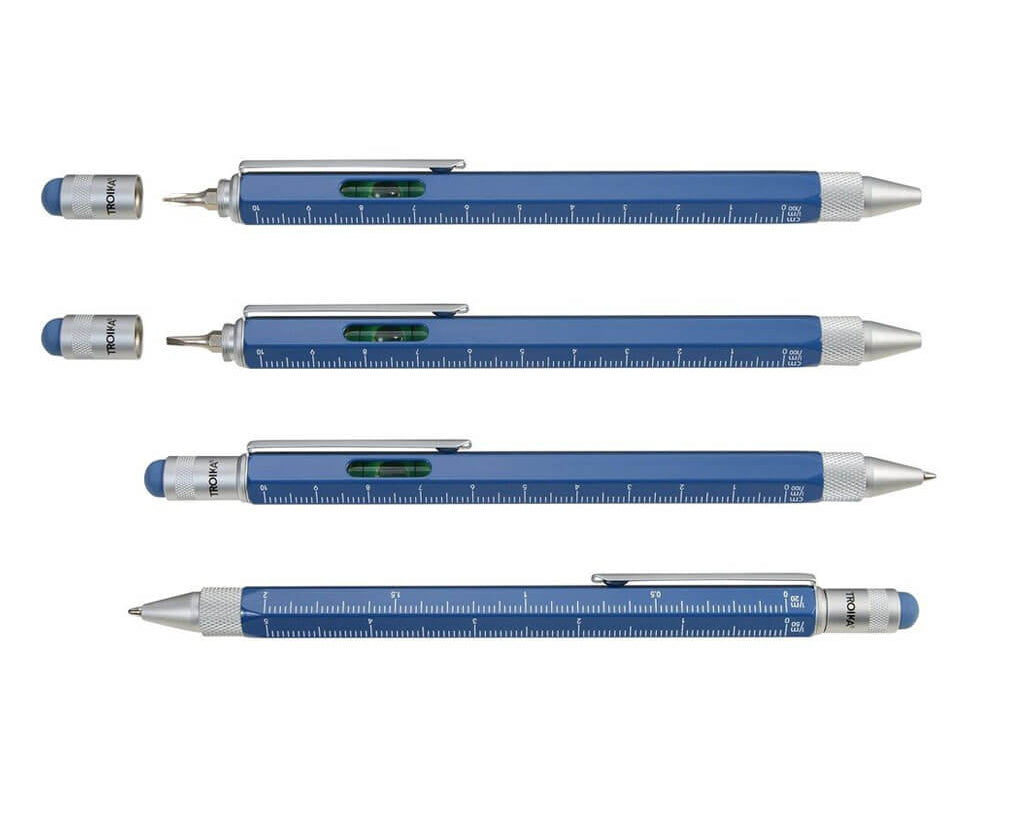 TROIKA Multitasking Ballpoint Pen "CONSTRUCTION" - Atlantic Blue