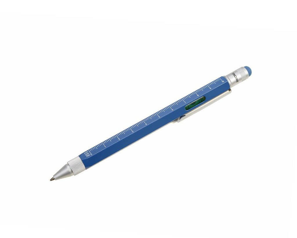 TROIKA Multitasking Ballpoint Pen "CONSTRUCTION" - Atlantic Blue