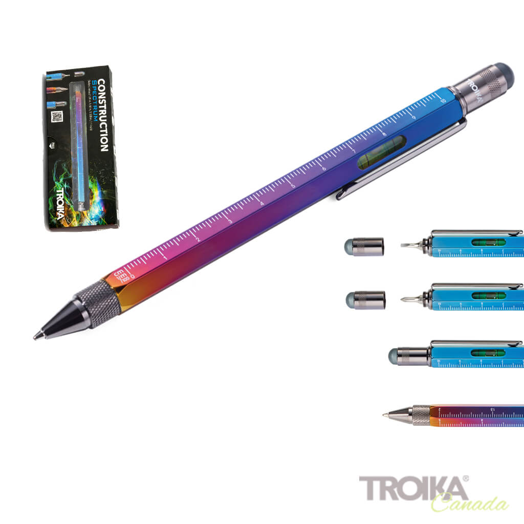 TROIKA Multitasking ballpoint pen "CONSTRUCTION" - spectrum