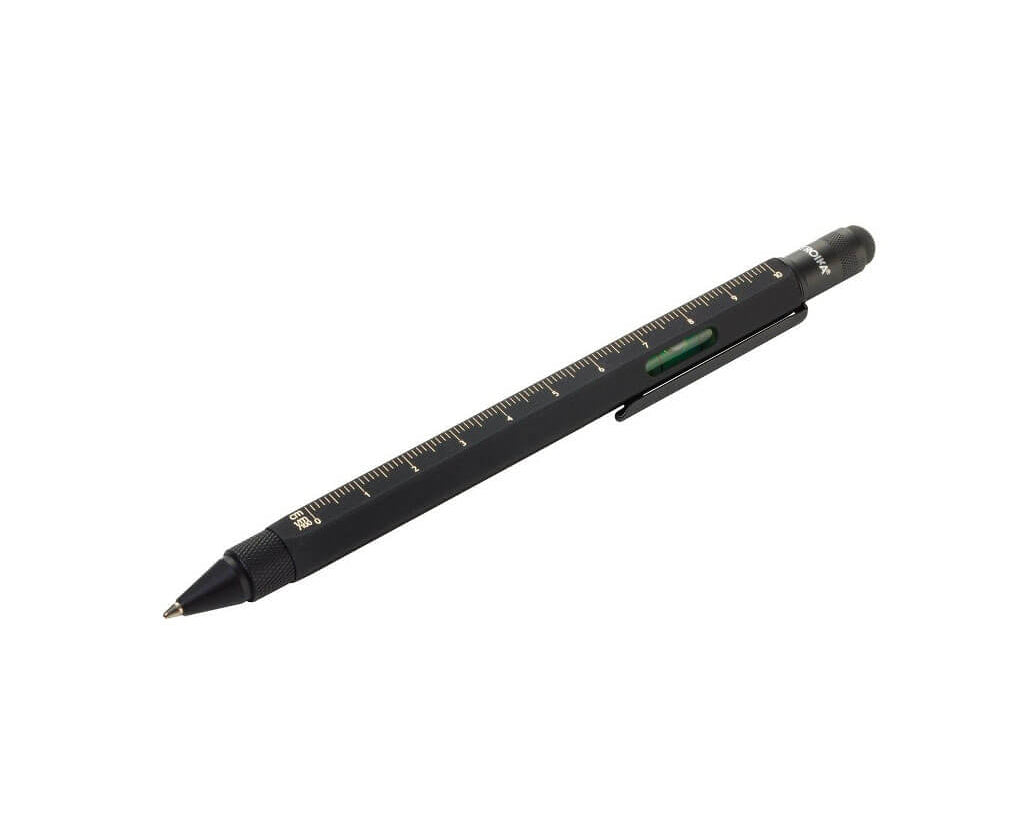 TROIKA Multitasking ballpoint pen "CONSTRUCTION" - superblack