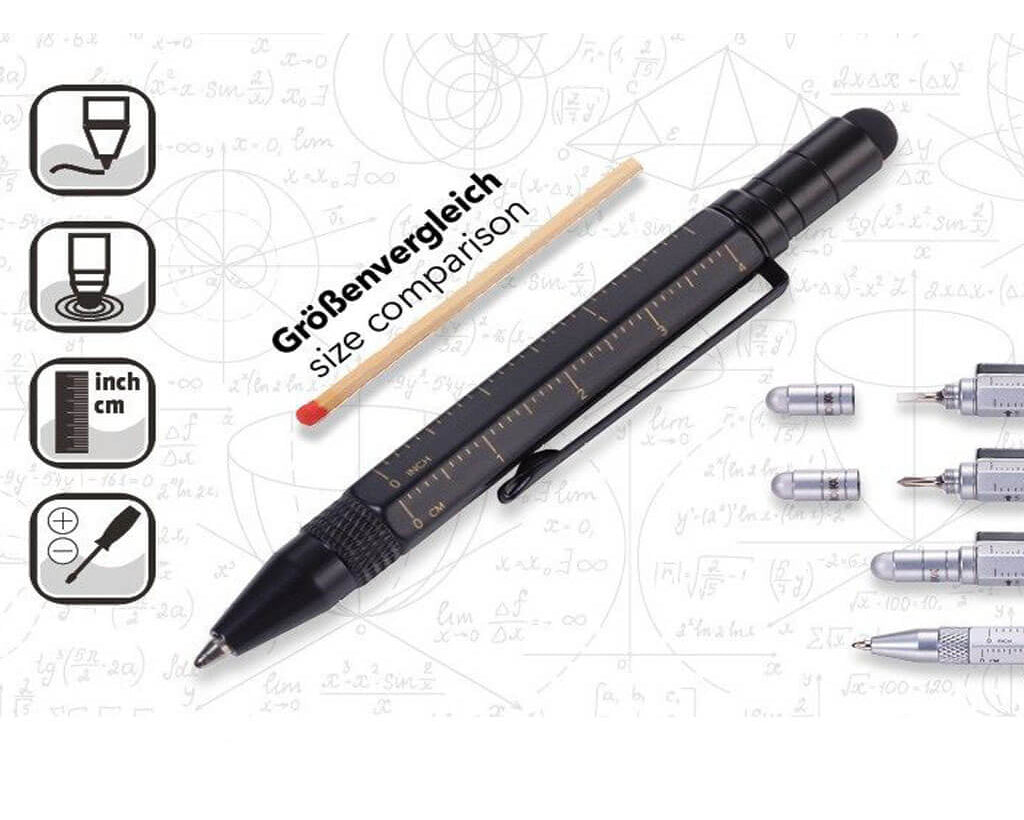 TROIKA "LILIPUT TOOL PEN" black/gold