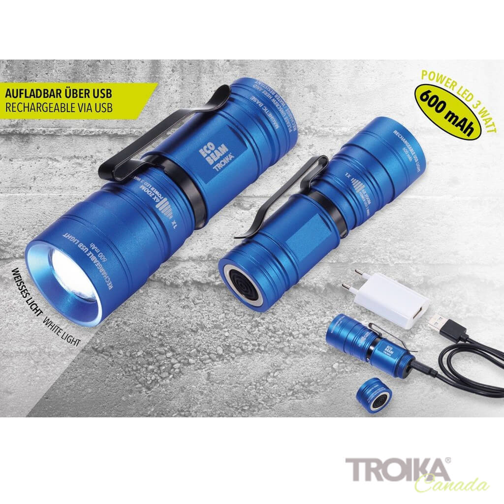 TROIKA Torch "ECO BEAM" - BLUE
