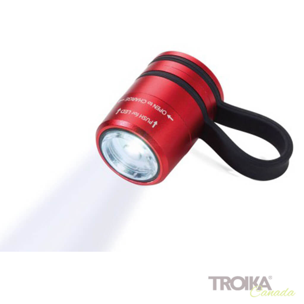 Lampe de poche TROIKA « ECO RUN » - Rouge