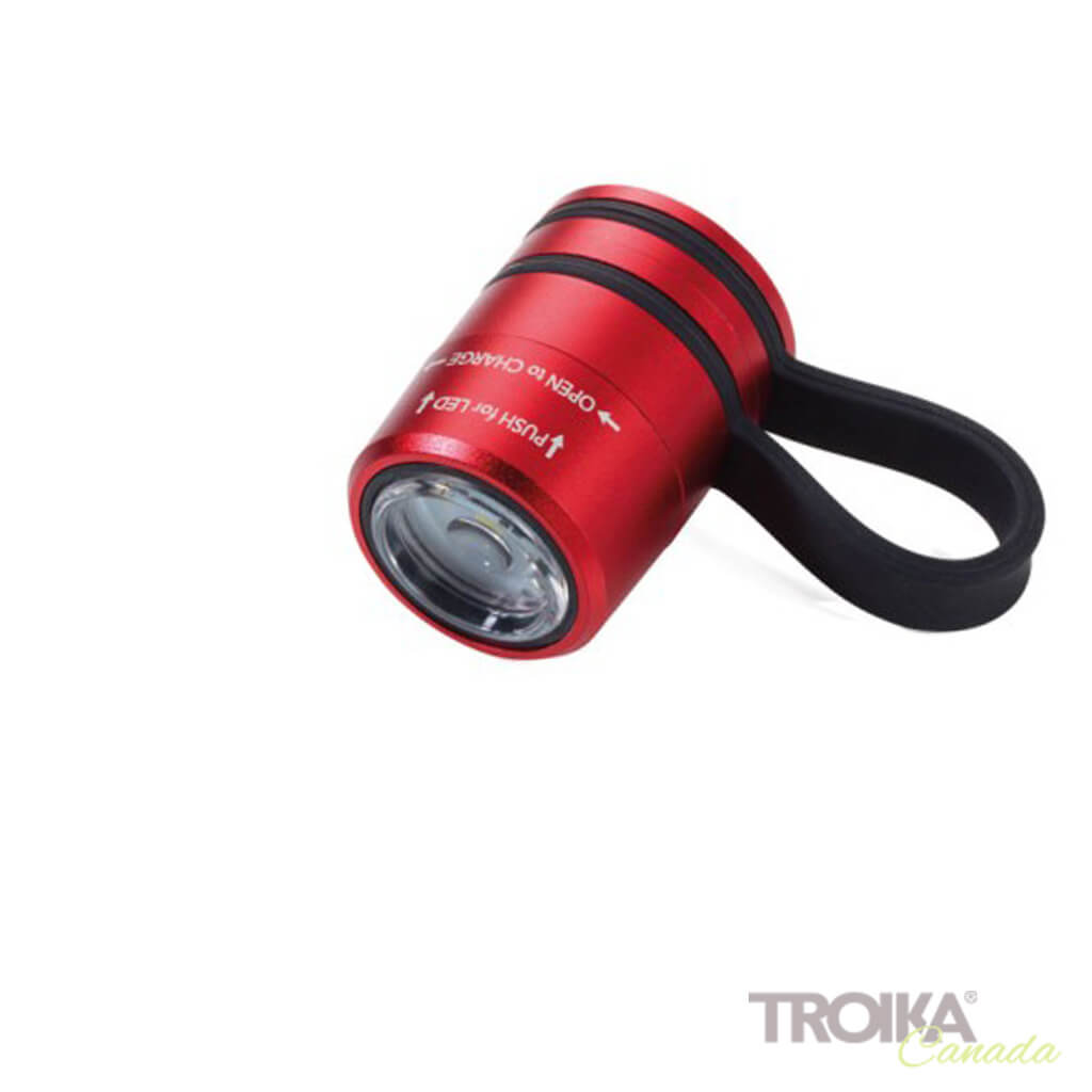 TROIKA Flashlight "ECO RUN" - Red