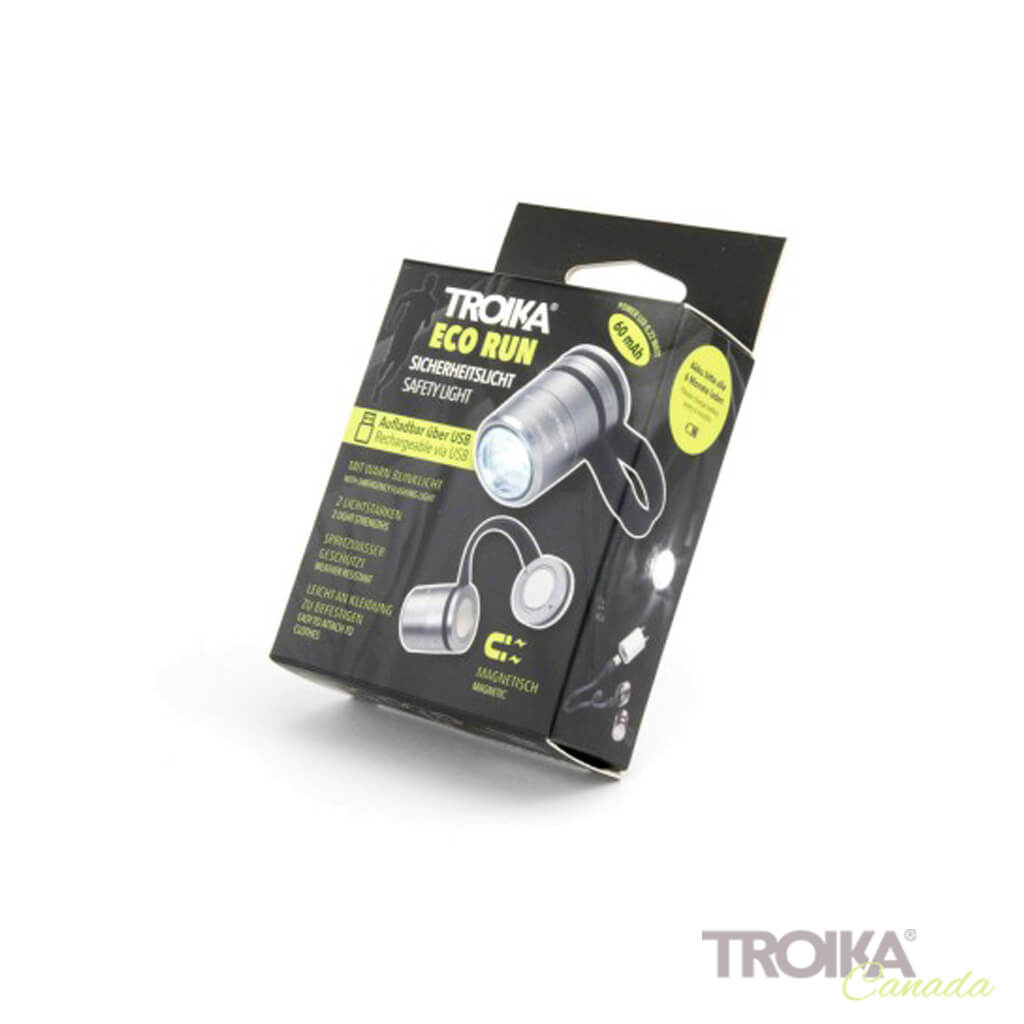 TROIKA Flashlight "ECO RUN" - Titanium