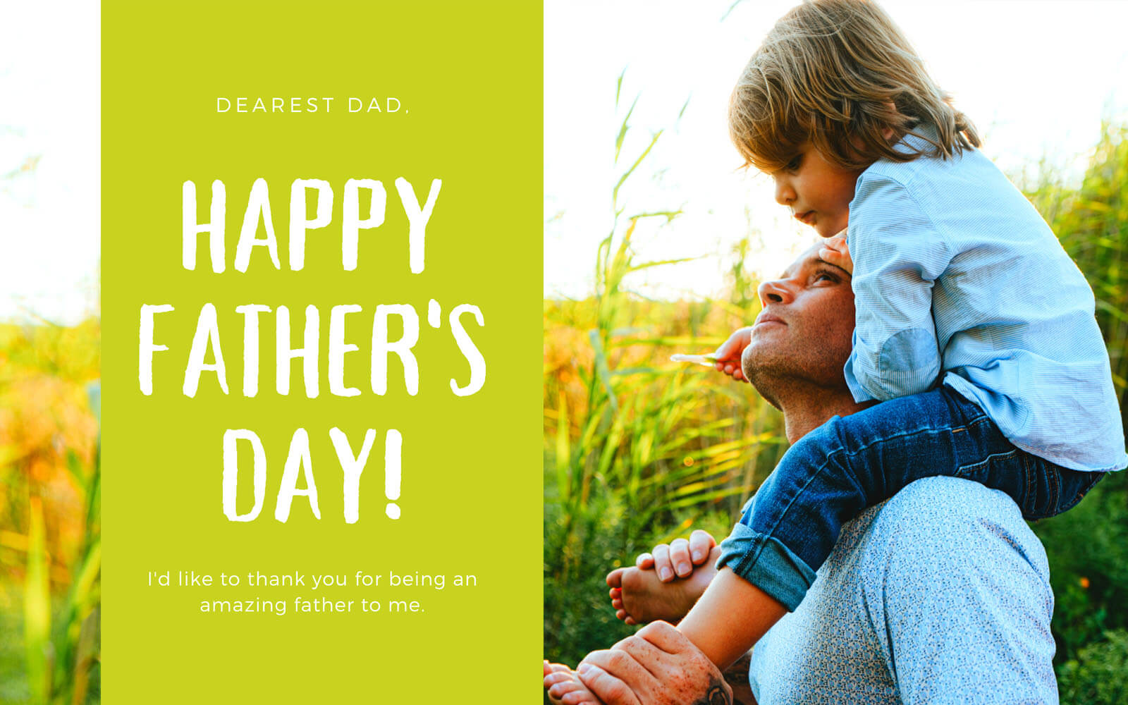 GREETINGS TO MY AMAZING FATHER