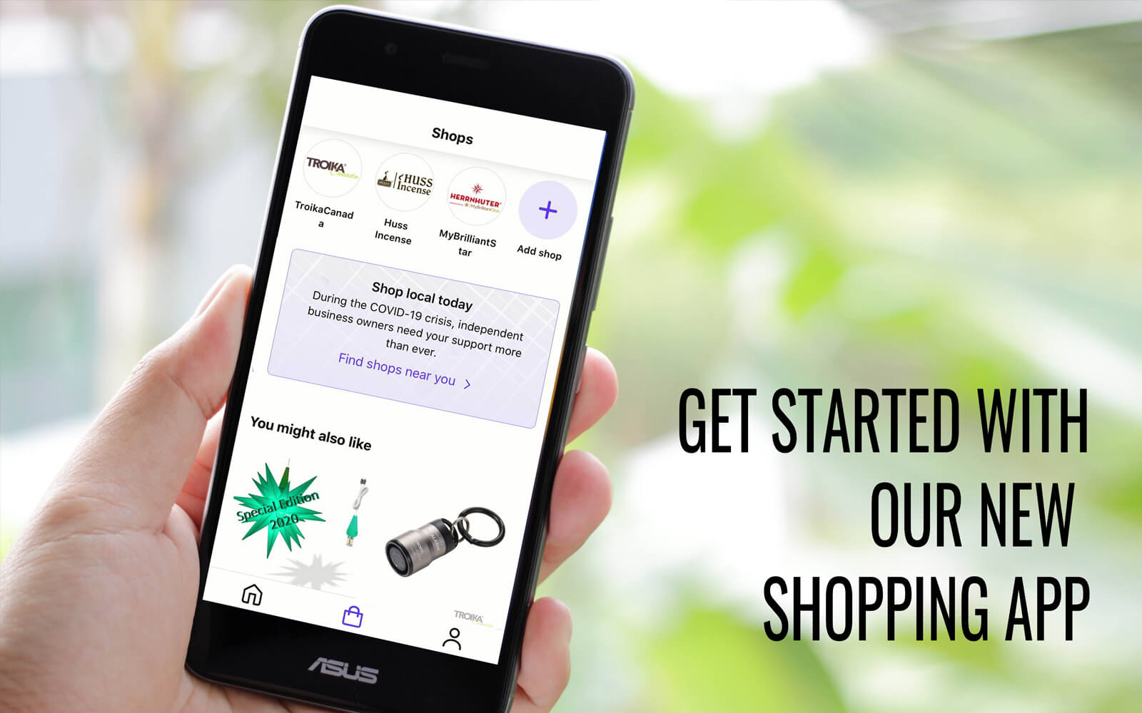 SAY HELLO TO "SHOP" - YOUR CONVENIENT SHOPPING APP