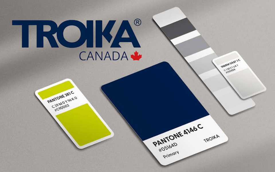 TROIKA Canada new logo with maple leaf — updated brand identity 2026