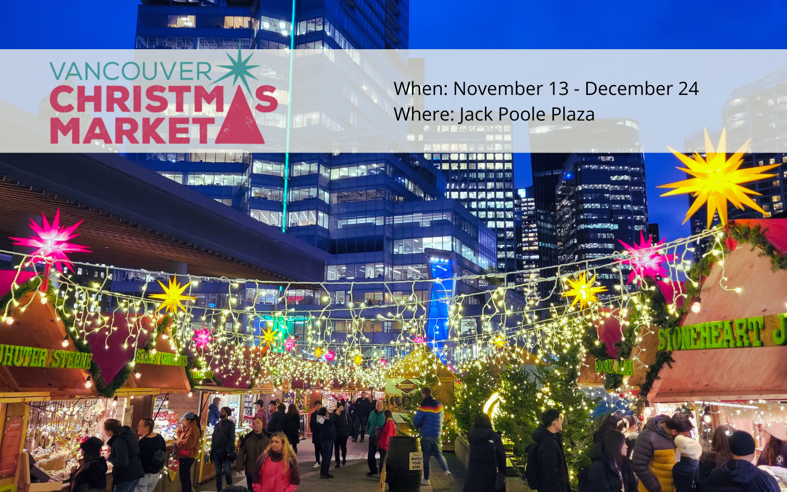 SEE YOU AT THE VANCOUVER CHRISTMAS MARKET