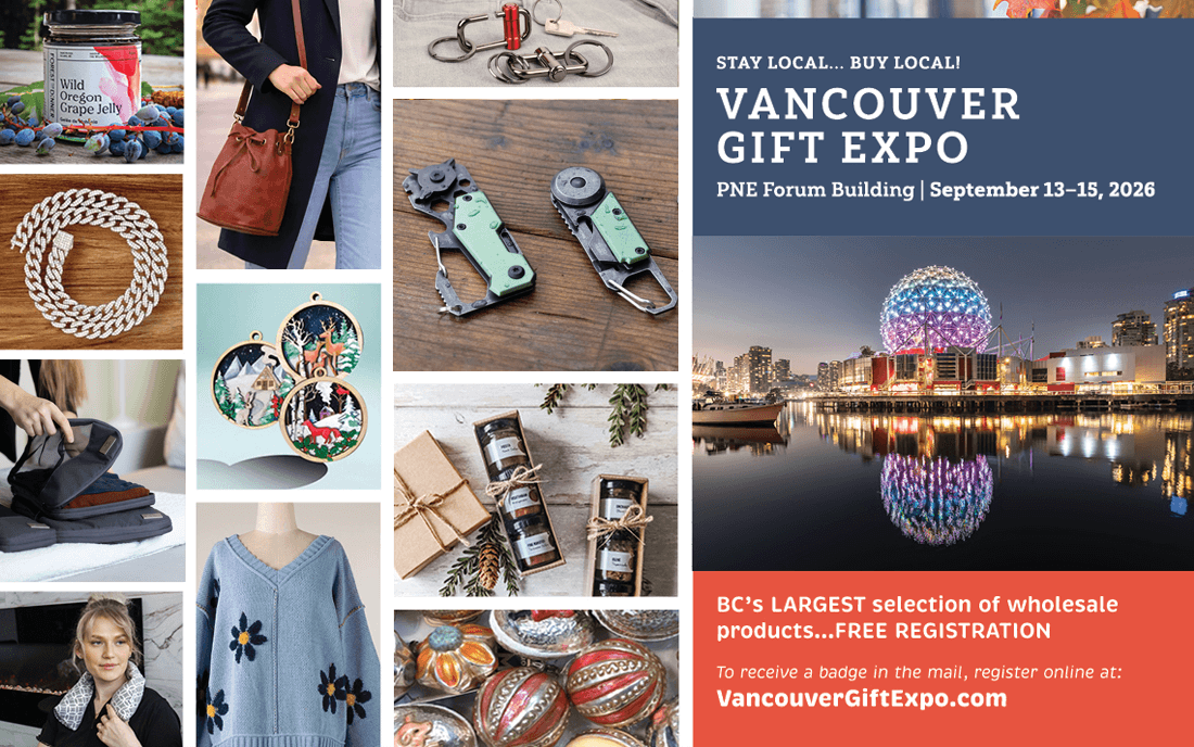 TROIKA Canada booth at Vancouver Gift Expo 2026