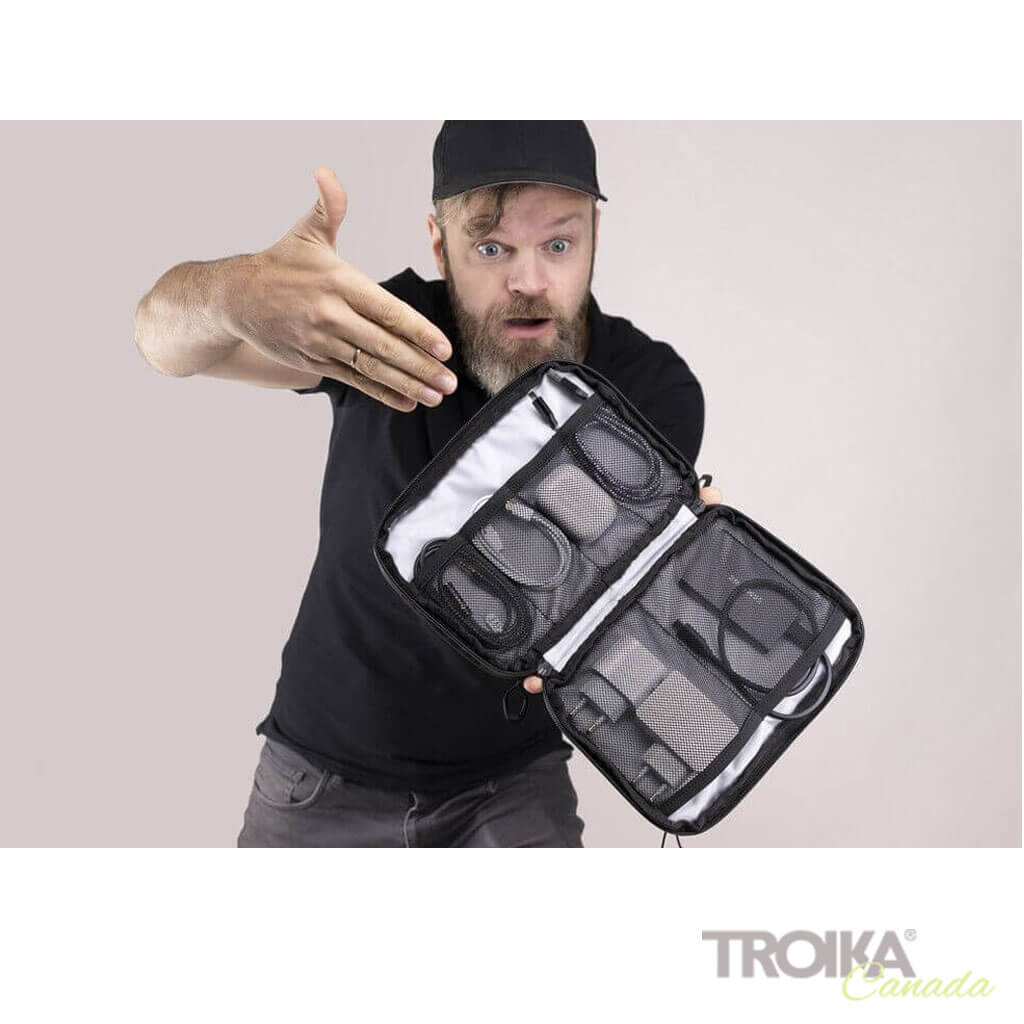 Troika cable organizer open