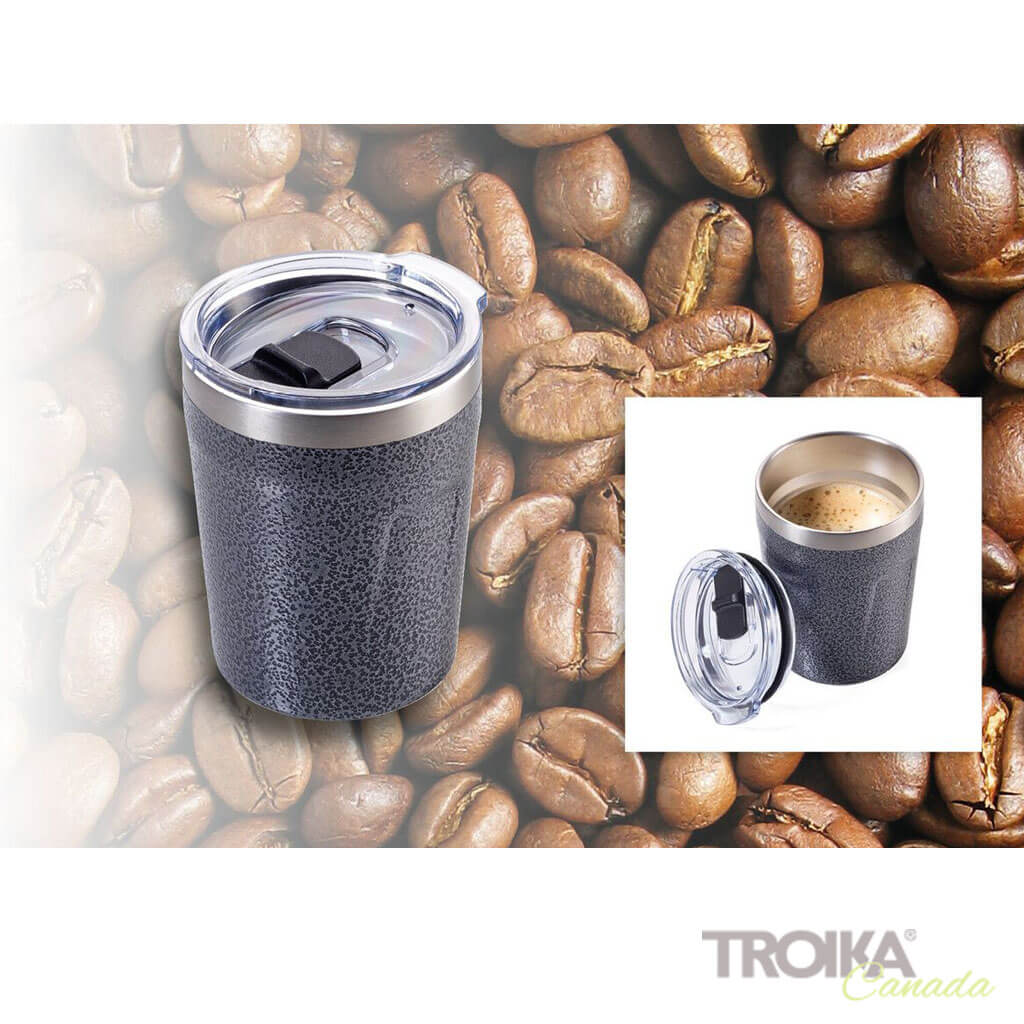 Troika Thermos Espresso Doppio Bamboo Lid, Fits Single Serve