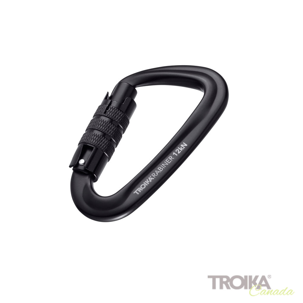 TROIKA Keychain Troikarabiner Black – KAR12/BK 