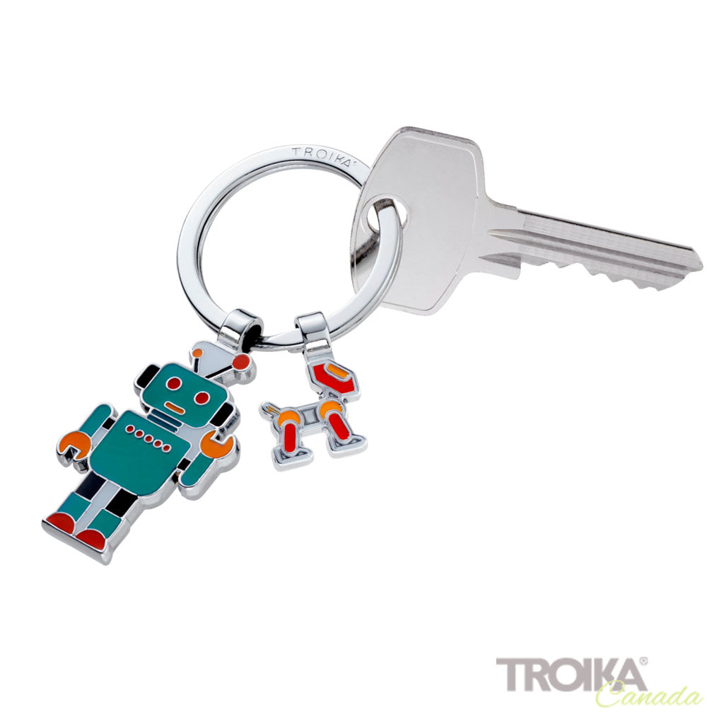 TROIKA Keychain Robby Chrome – KR26-01/CH with key