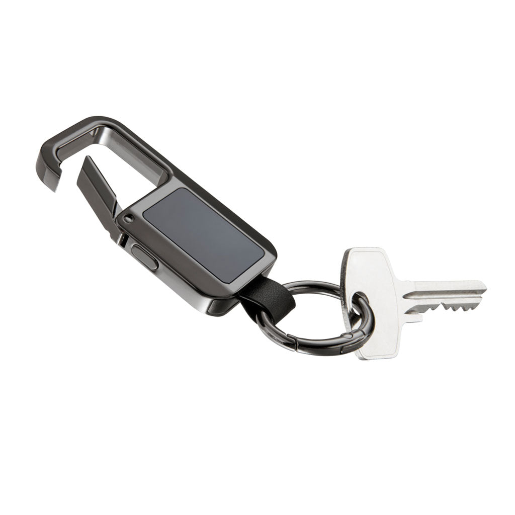 Troika TRACK & FIND CARABINER" - gunmetal, with "Apple Find My" -  and key
