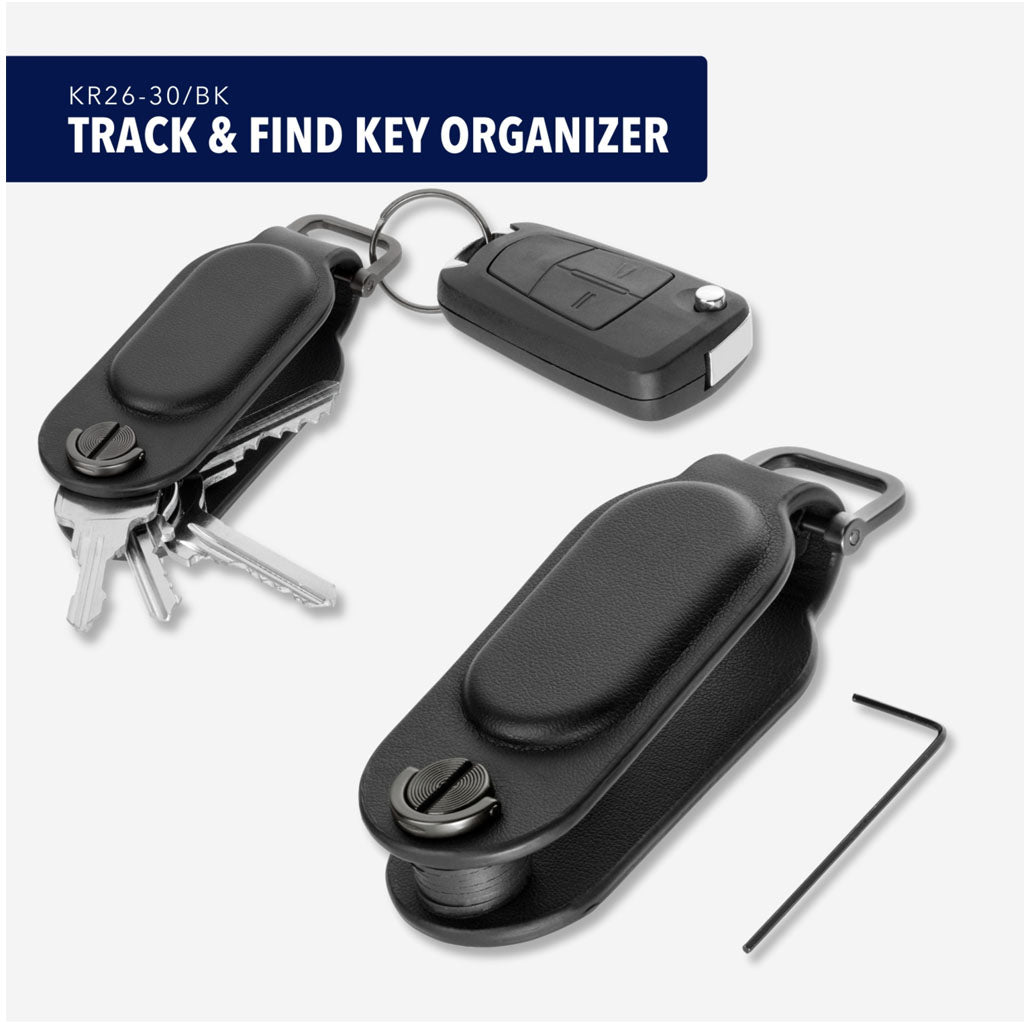 Troika TRACK & FIND Organizer"  black - KR26-30/BK, with "Apple Find My" in different perspectives