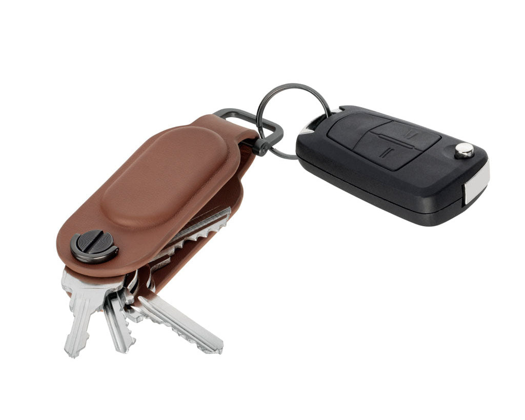 Troika TRACK & FIND Organizer"  brown - KR26-30/BR, with "Apple Find My" and multiple keys