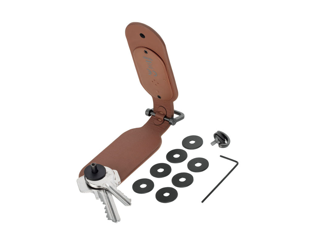 Troika TRACK & FIND Organizer"  brown - KR26-30/BR, with "Apple Find My" with  keys, insertable dividers and tool