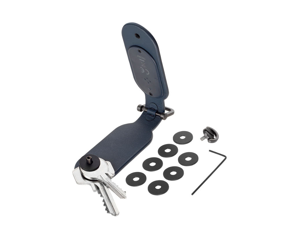 Troika TRACK & FIND Organizer"  blue - KR26-30/DB, with "Apple Find My" with  keys, insertable dividers and tool
