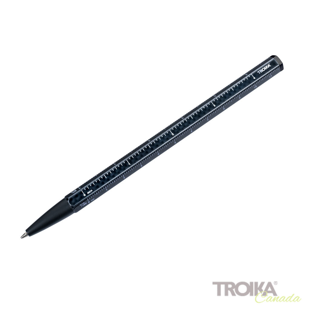 TROIKA Notepad Slimpad A5 Carbon – NPP40/CB showing Troika Basic pen