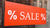 Sale sign in orange