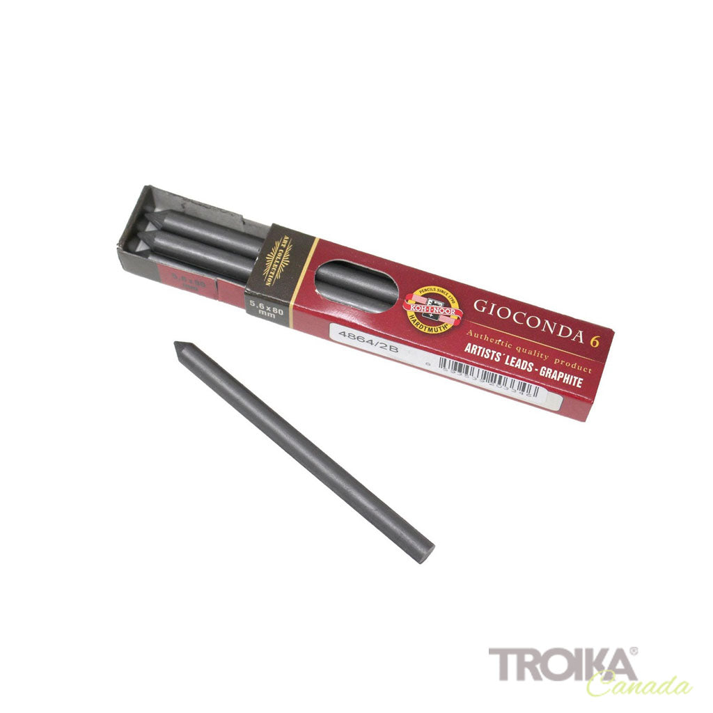 Recharges WSD « MINE DE CRAYON 5,6 mm », lot de 12 - 2B