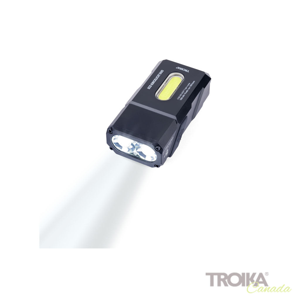 TROIKA Flashlight Eco Knicklicht Duo Black – TOR35/BK with magnet