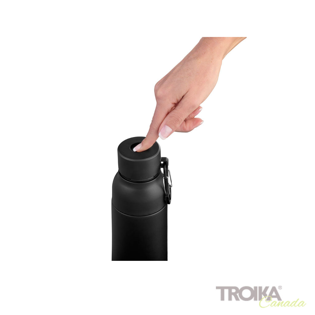 TROIKA Vacuum Flask Infuse+ Black – VAC26/BK with leak-proof lid