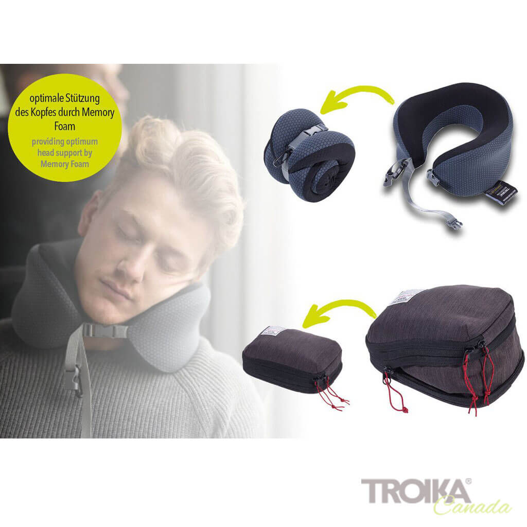 TROIKA Neck Pillow "BUSINESS TRAVEL PILLOW" lifestyle