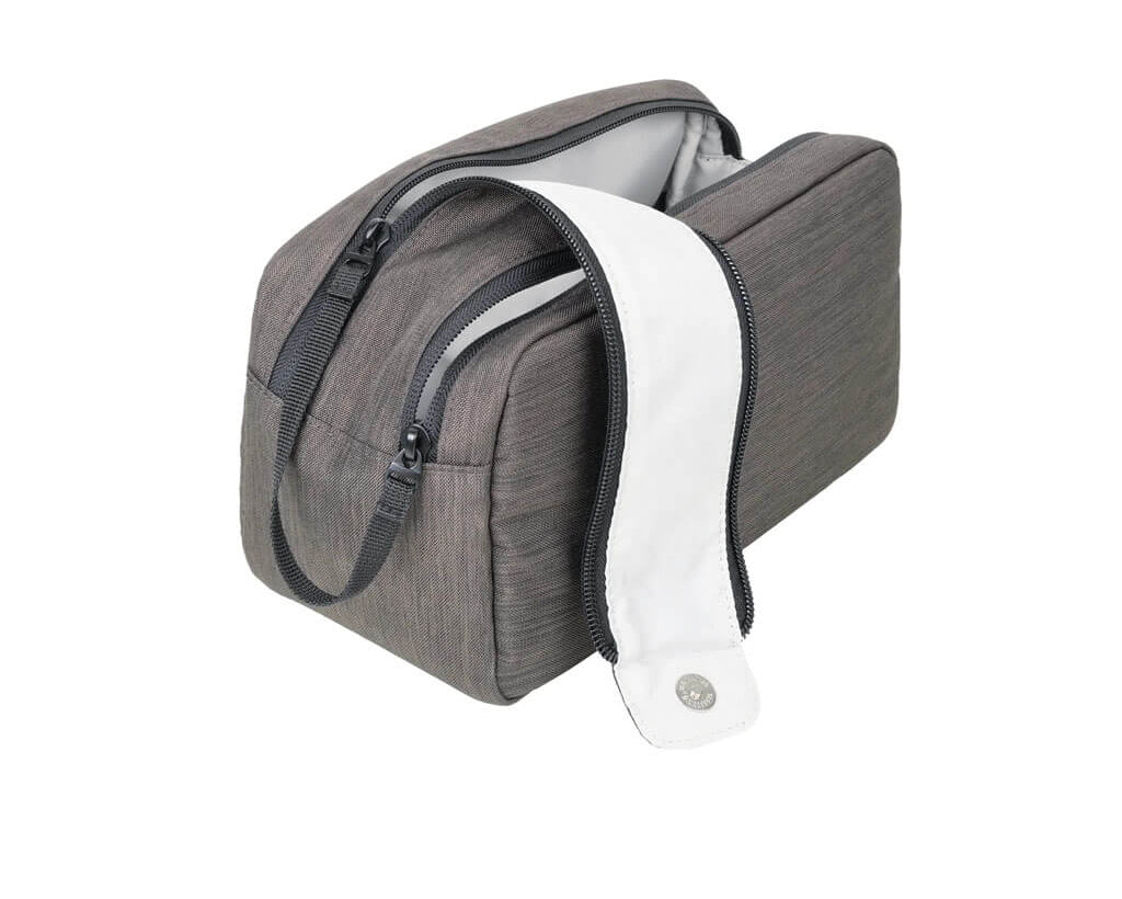 TROIKA BUSINESS WASHBAG 2 - BBG65/GY Water-repellent toiletry bag with mesh pockets, elastic straps and extra storage. Stylish, practical and easy to clean.