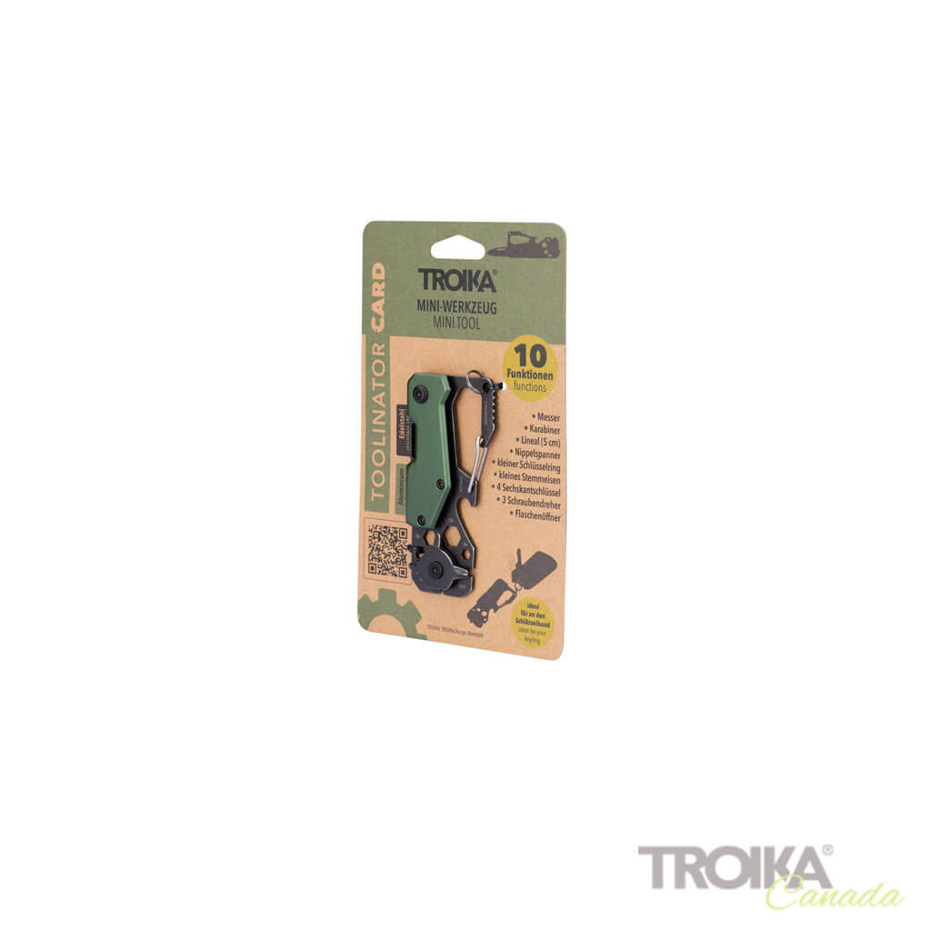 TROIKA Key Organizer and Mini Tool "TOOLINATOR CARD"