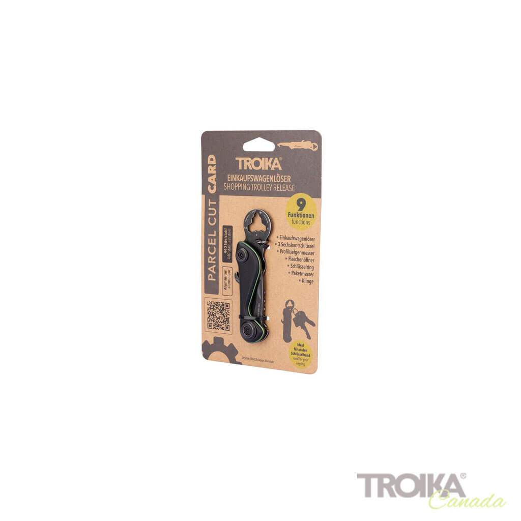 TROIKA Mini Tool "PARCEL CUT CARD"