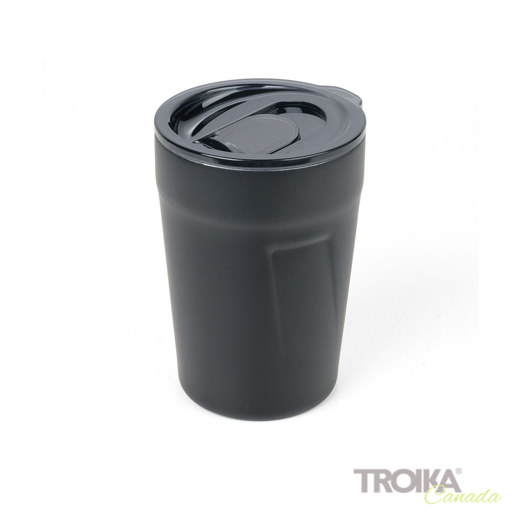 TROIKA Thermo mug "CUP-UCCINO" black