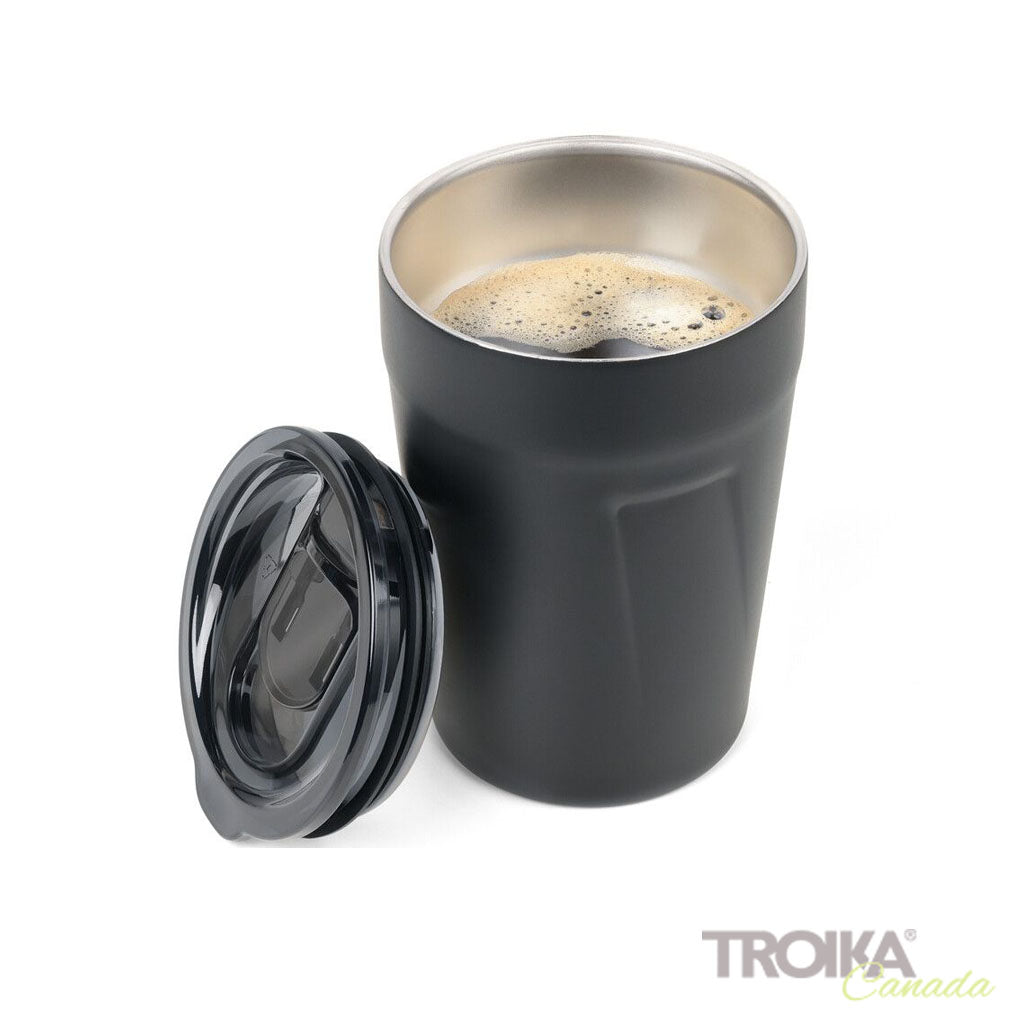 TROIKA Thermo mug "CUP-UCCINO" black