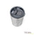 TROIKA CUP-UCCINO silver - top view with secure lid and open drinking spout