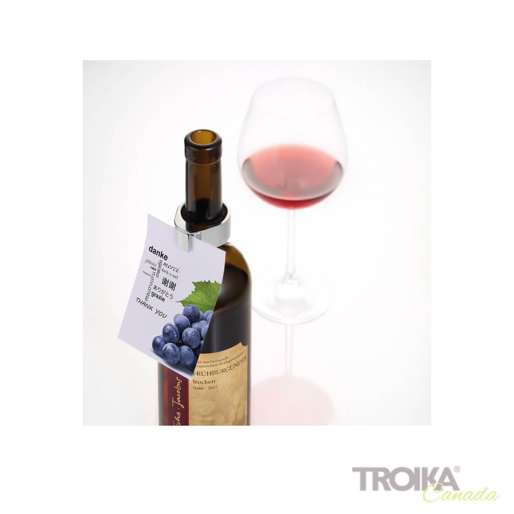 TROIKA Collier à Vin et Porte-Cartes "Flaschenpost"