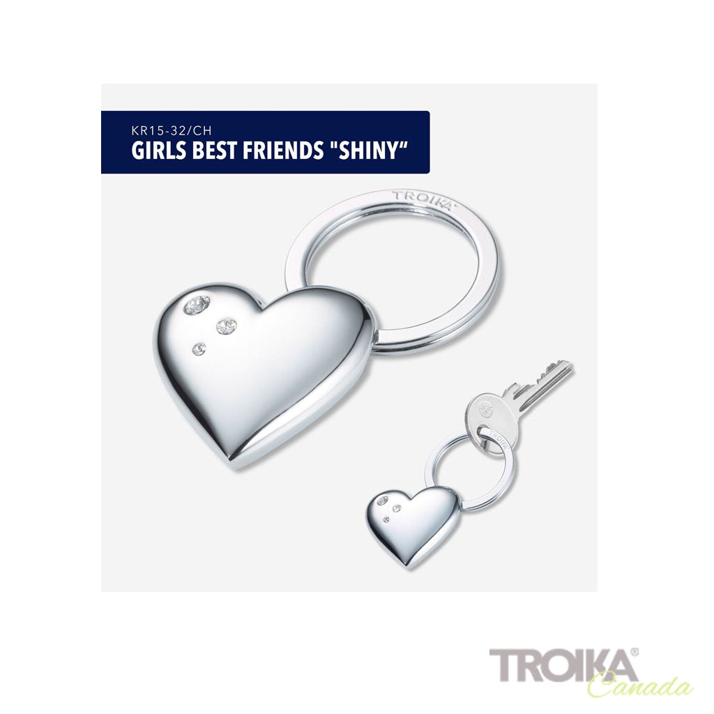 TROIKA Keychain "GIRLS BEST FRIENDS" - Shiny