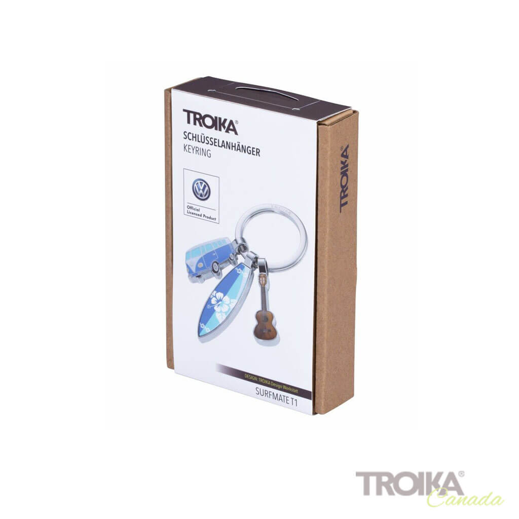 Troika California T1 Keychain with Flower Power Charms 