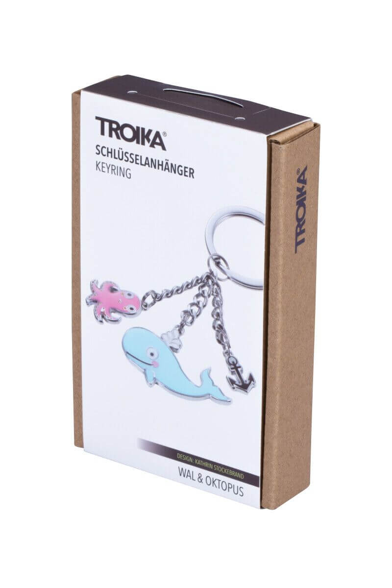 TROIKA Keychain "WAL & OKTOPUS"